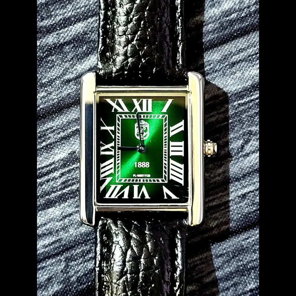 Pierre Lucerne Emerald Green Sunburst Dial 1888 Tank‎ Watch